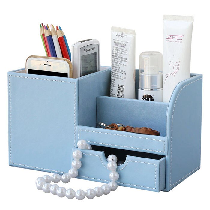 Small Leather Desk Organizer