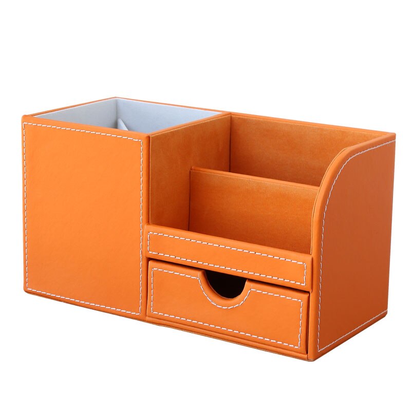 Small Leather Desk Organizer