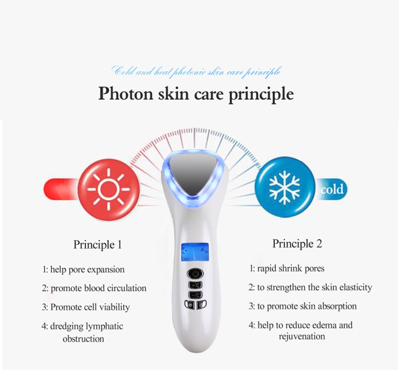 LED Hot and Cold Face Massager