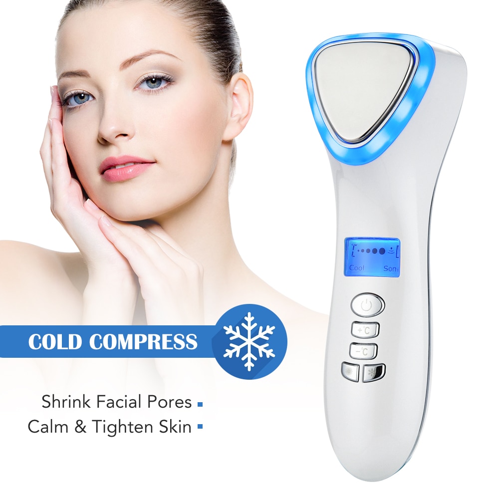 LED Hot and Cold Face Massager