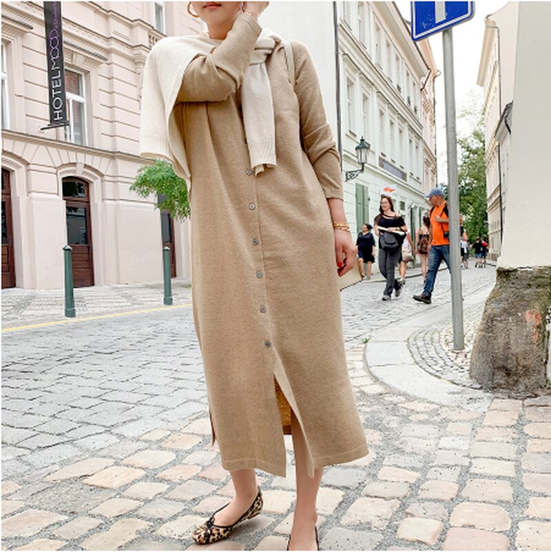 Autumn Knitted Dress for Women