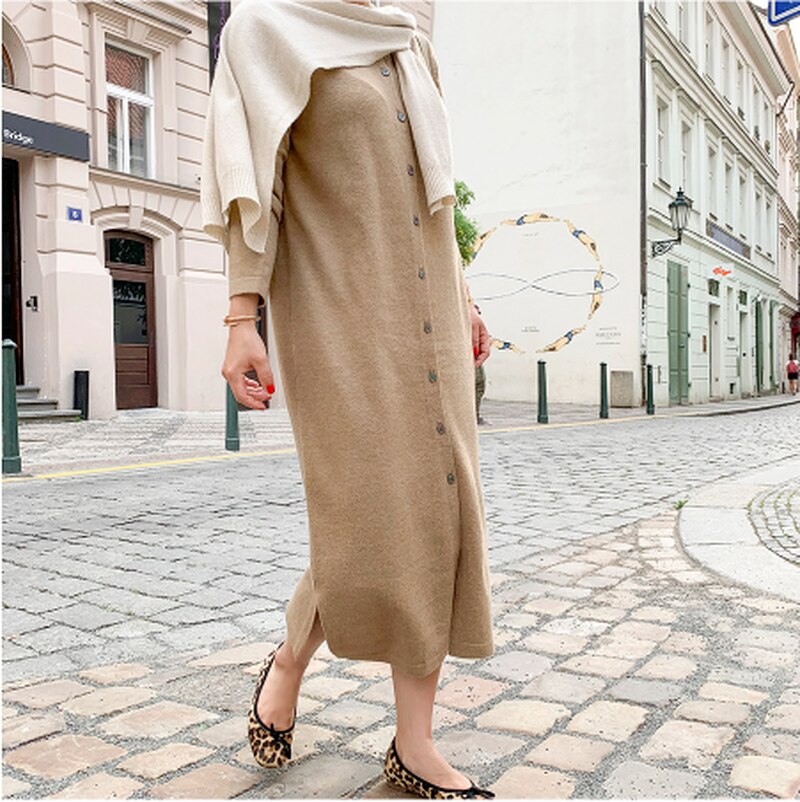 Autumn Knitted Dress for Women