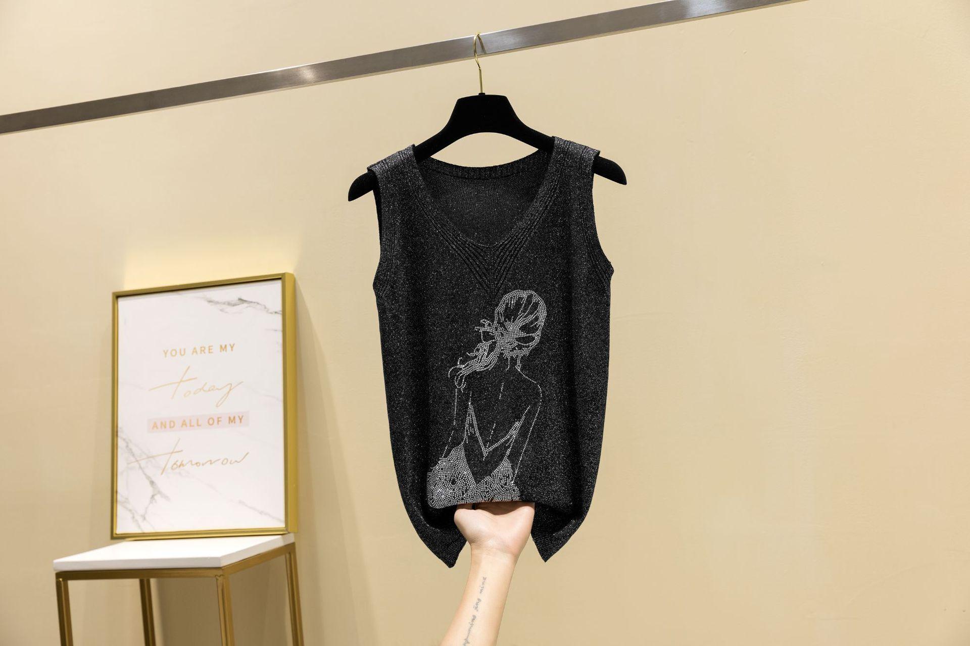 Women's Glitter Print Tank Top