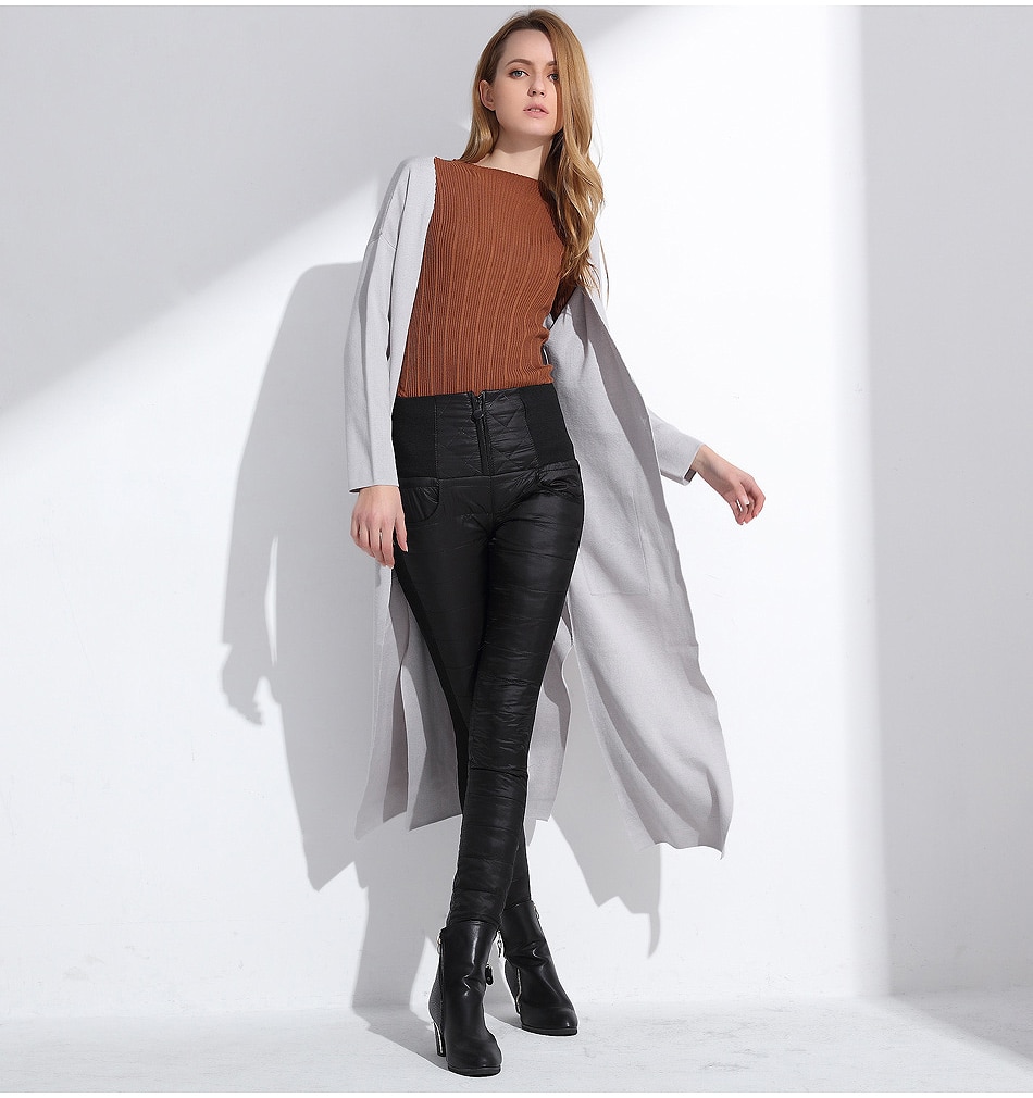 Fashion Winter Warm High-Waisted Women's Pants