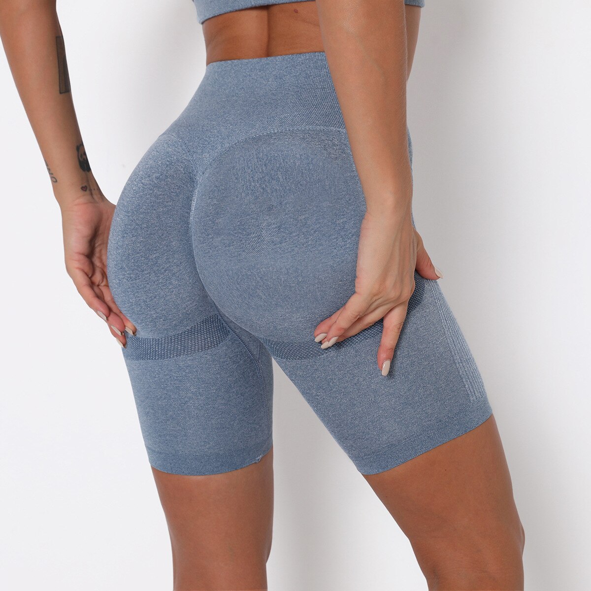 Seamless Sport Shorts for Women with Push Up