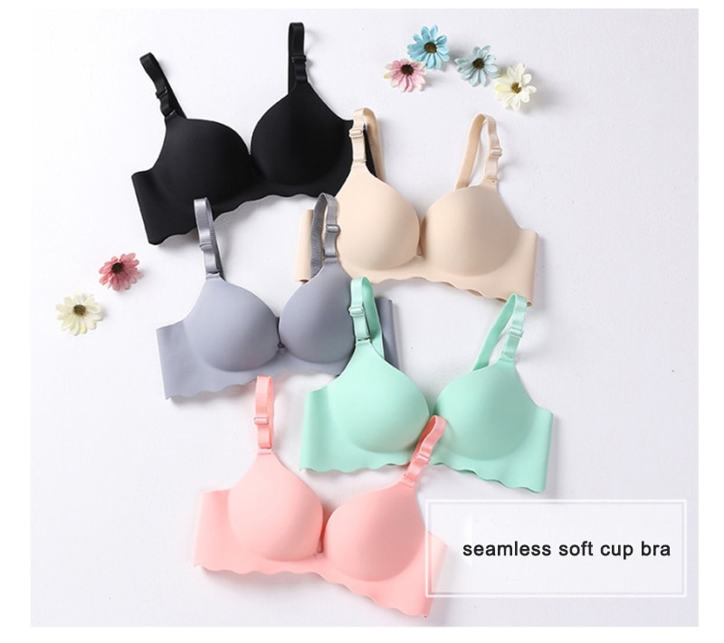 Women's Seamless Push Up Bra Bralette-Wireless