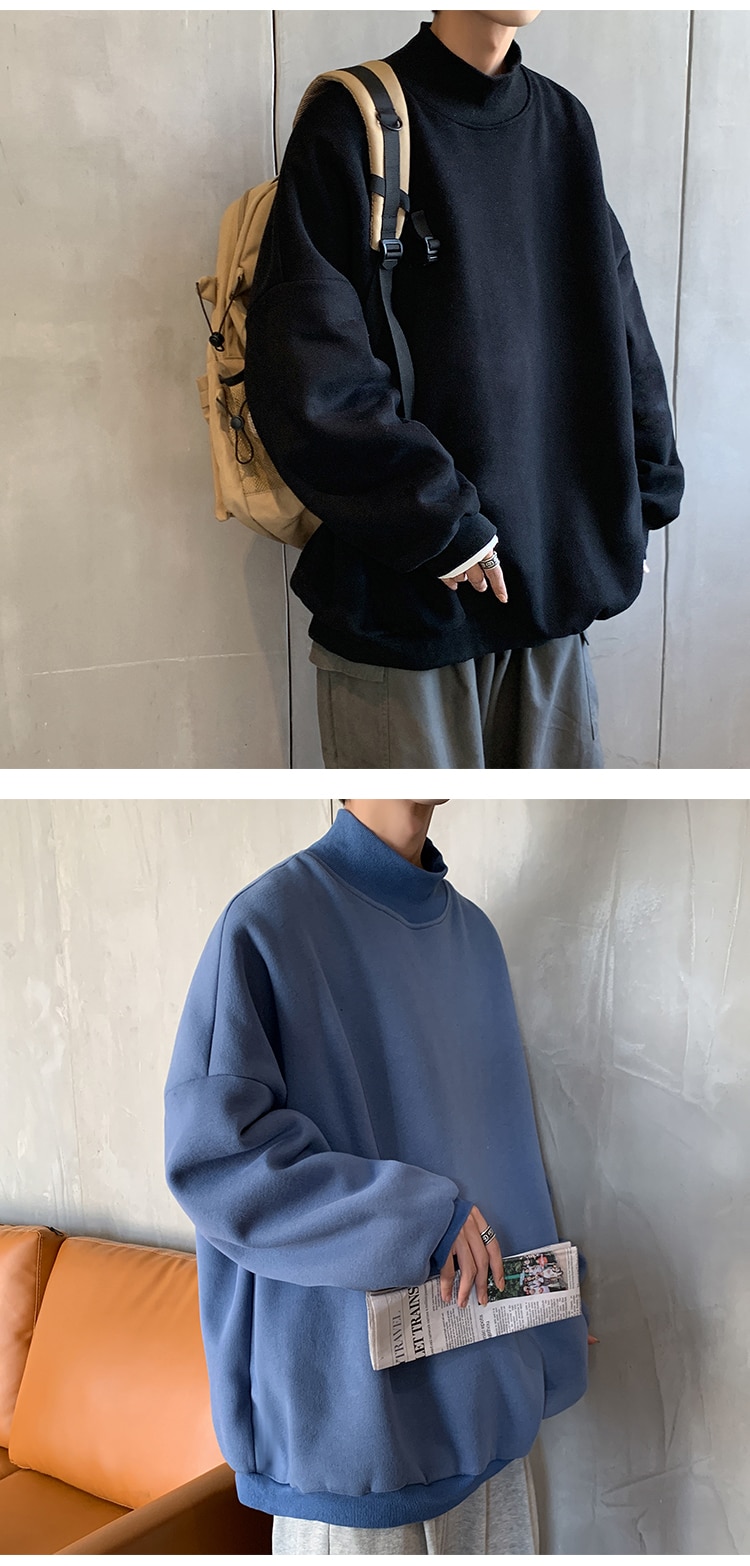 Men's Oversized Basic Sweatshirt