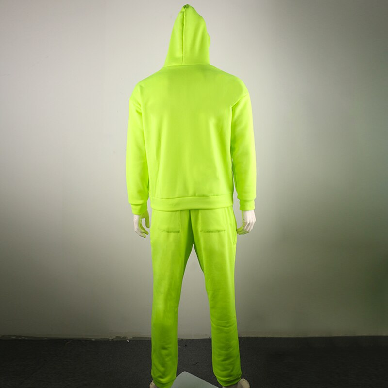 Men's Neon Tracksuit 2 Pieces Set