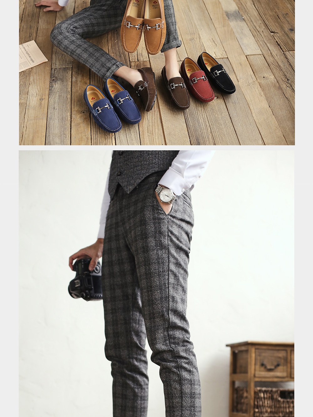 Men's Slip-On Vintage Loafers