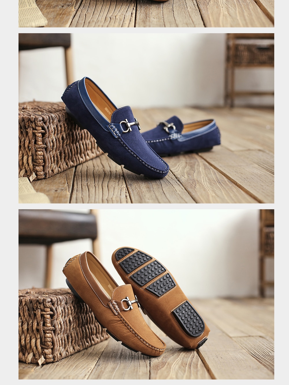 Men's Slip-On Vintage Loafers