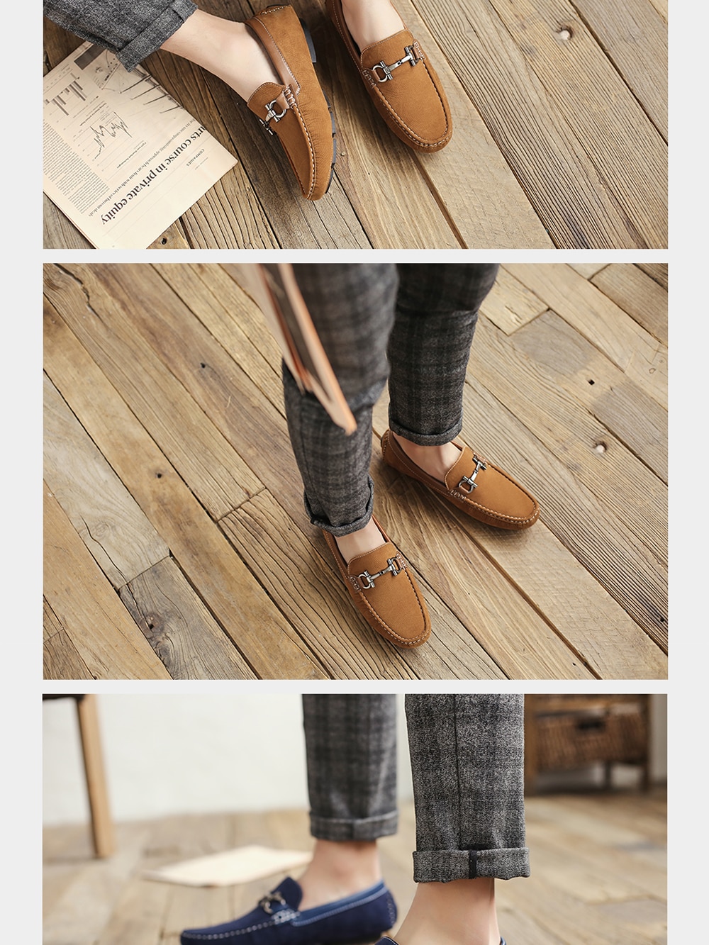 Men's Slip-On Vintage Loafers