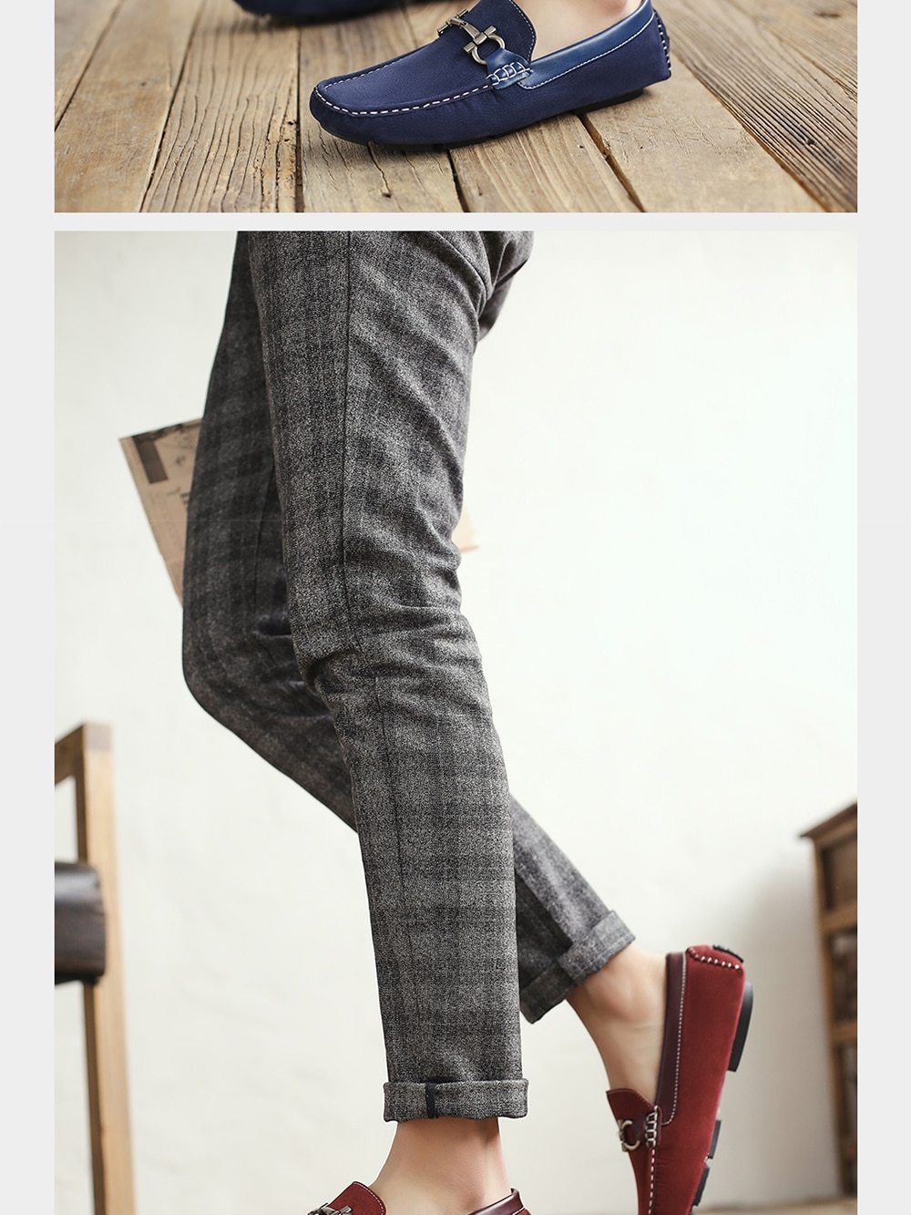 Men's Slip-On Vintage Loafers