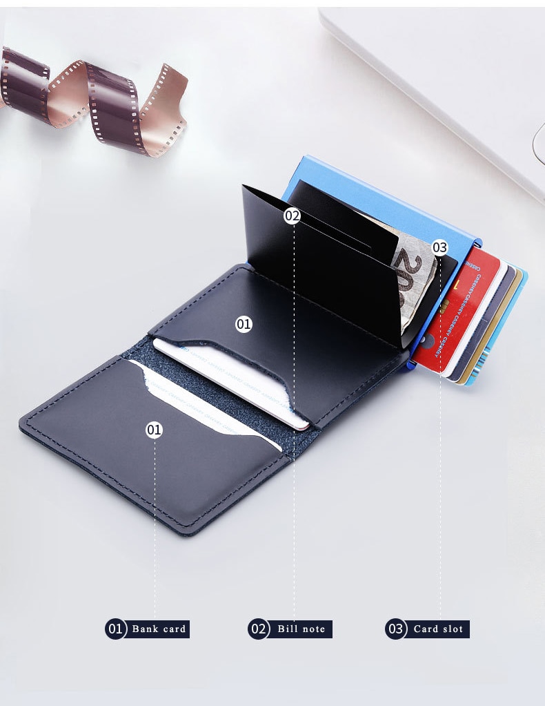 Men's RFID Protected Genuine Leather Wallet