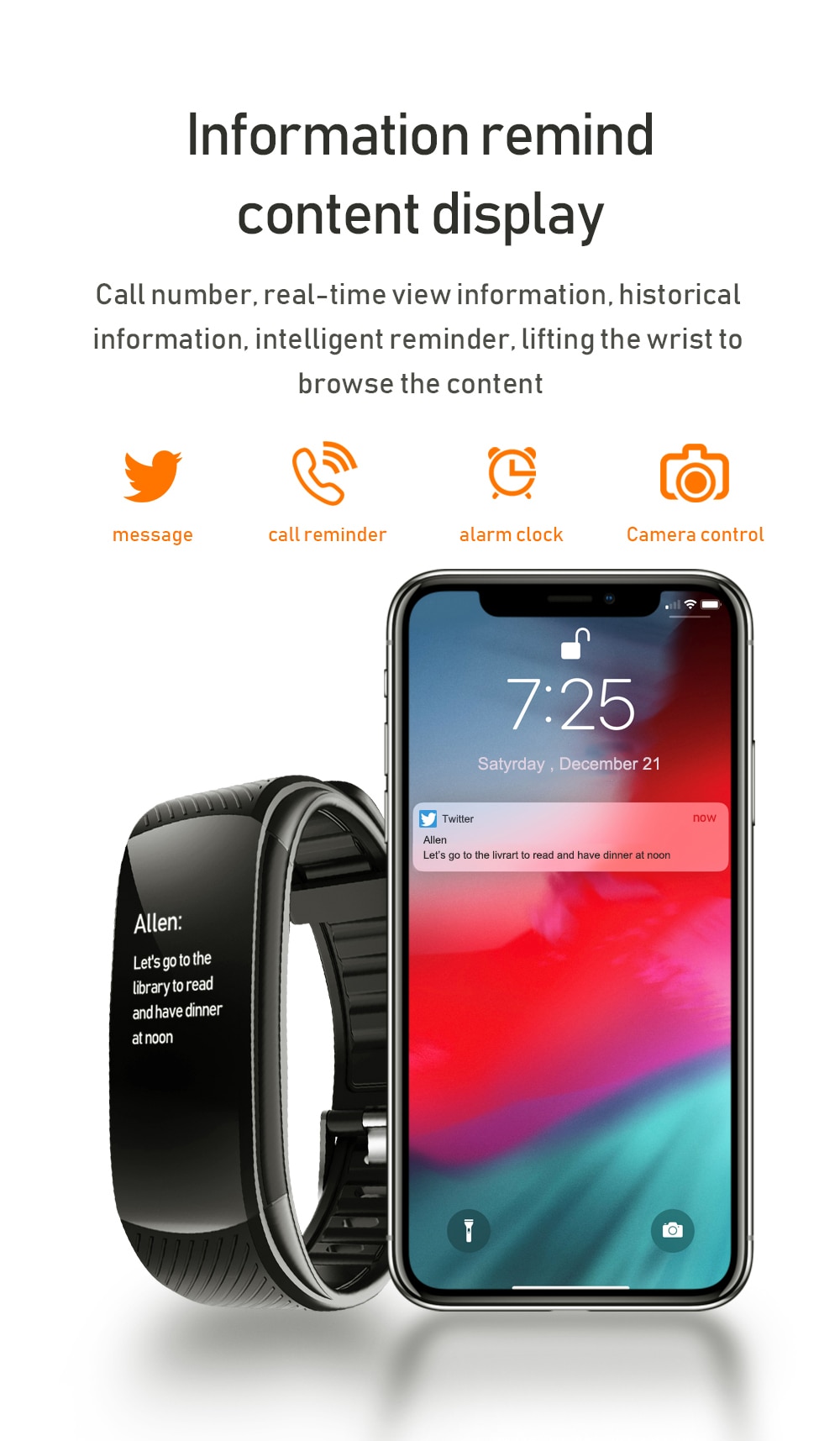 Minimalist Design Fitness Tracker