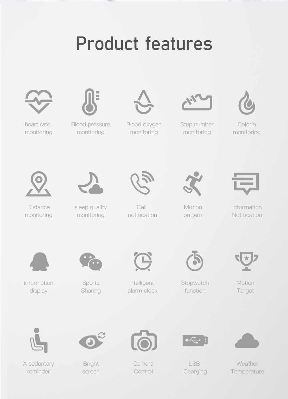 Minimalist Design Fitness Tracker