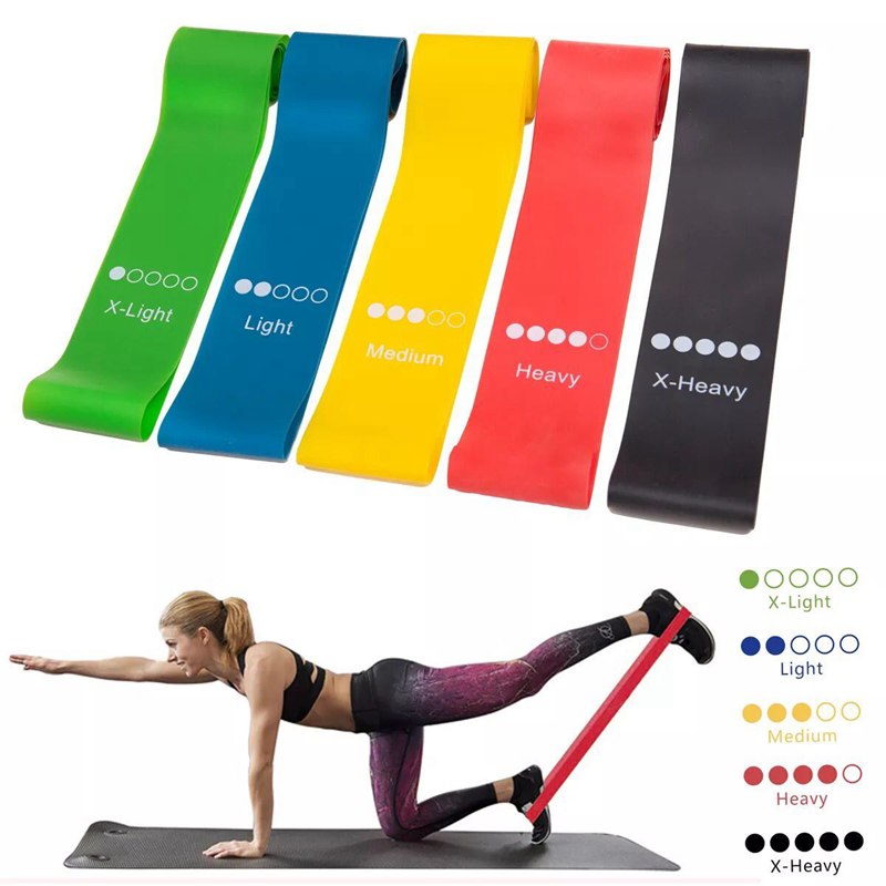 Elastic Resistance Fitness Bands Set Elastic Resistance Fitness Bands Set