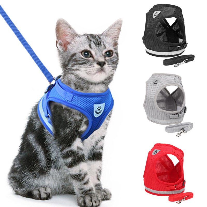 Adjustable Cat Harness with Leash