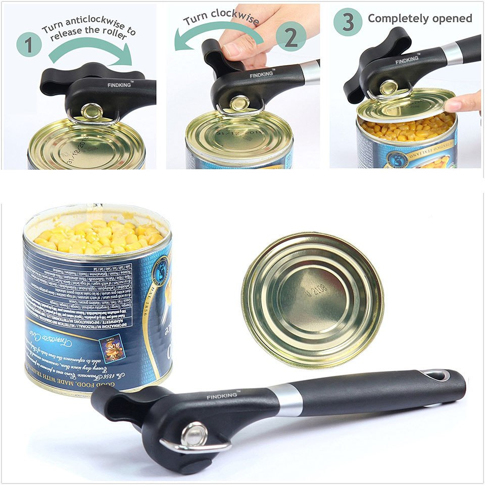 Ergonomic Stainless Steel Can Opener