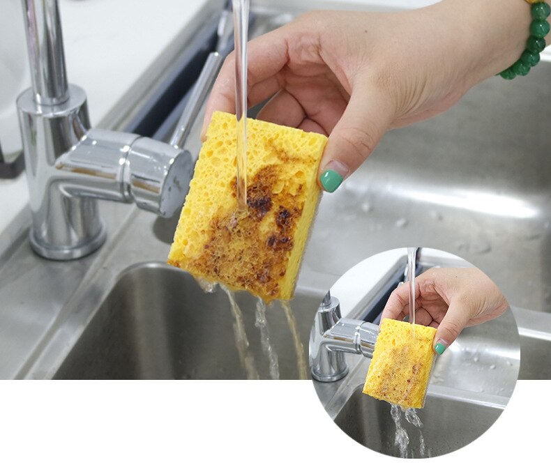 Wood Pulp Kitchen Sponge 5 Pcs Set