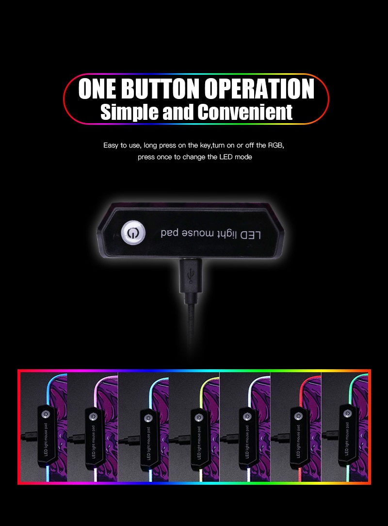 Stylish Colorful LED Mouse Pad