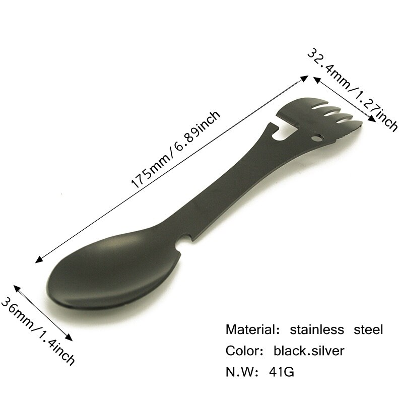 Multifunction Stainless Steel Cutlery for Car Camping