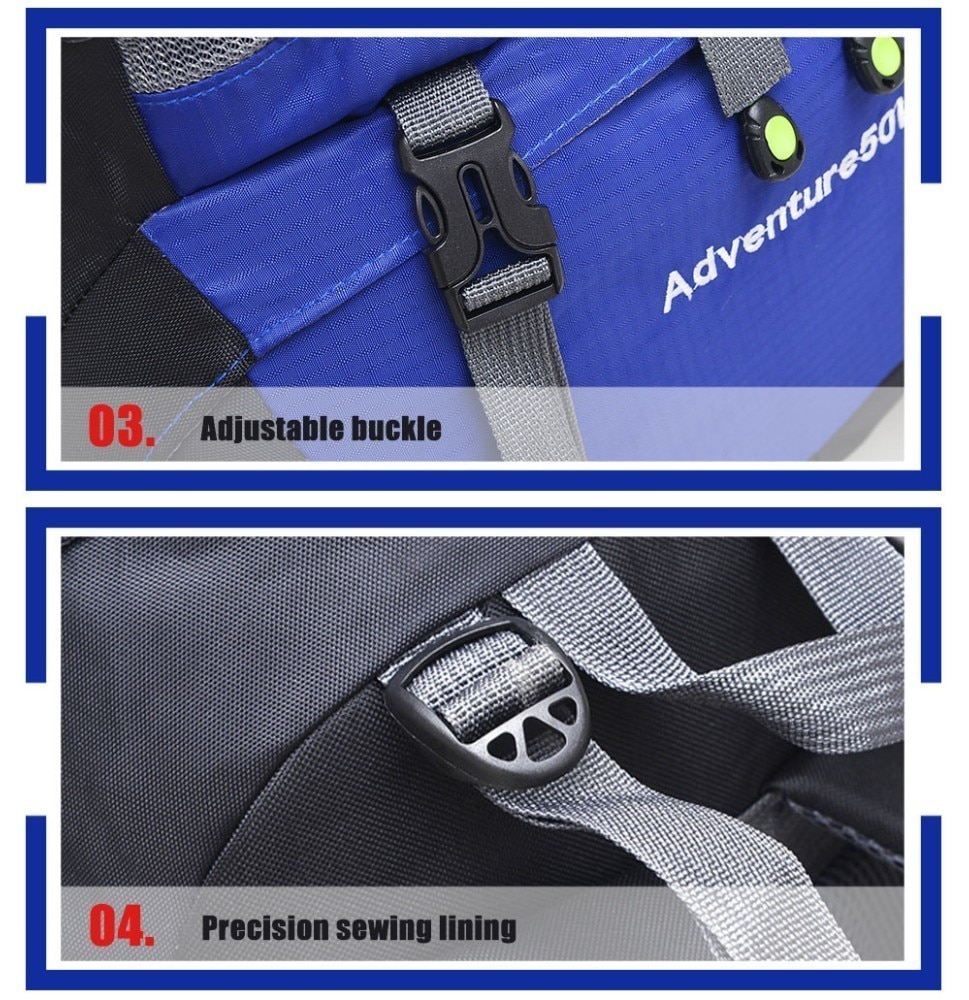 50L Waterproof Camping Backpack