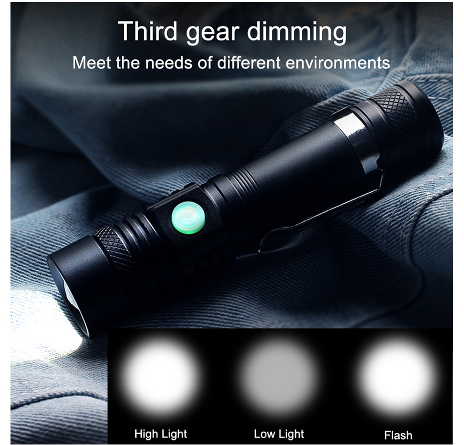 AvLight Rechargeable Zoom Torch