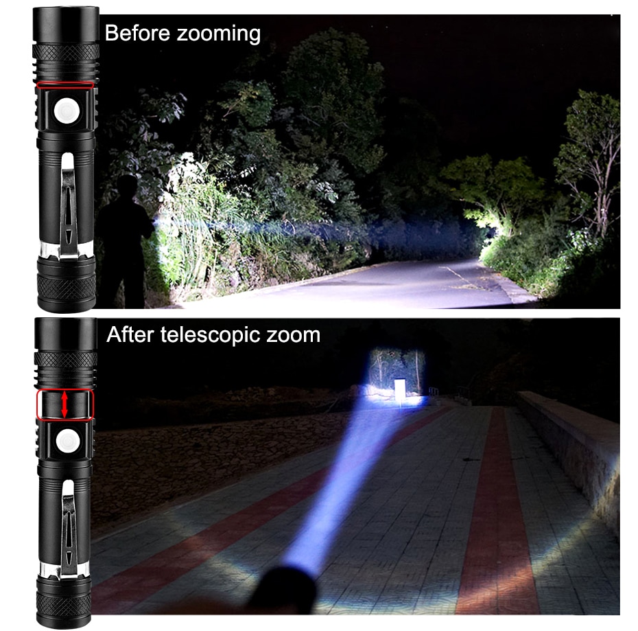 AvLight Rechargeable Zoom Torch