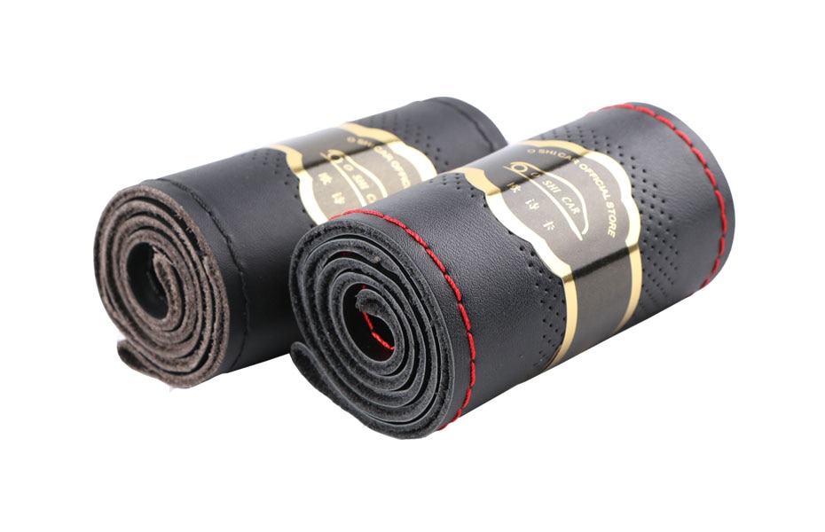 Genuine Leather Steering Wheel Cover