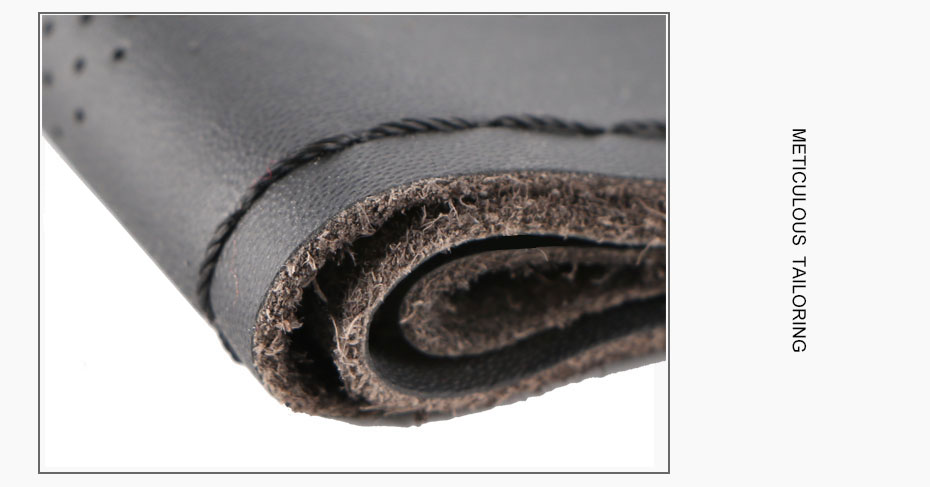 Genuine Leather Steering Wheel Cover