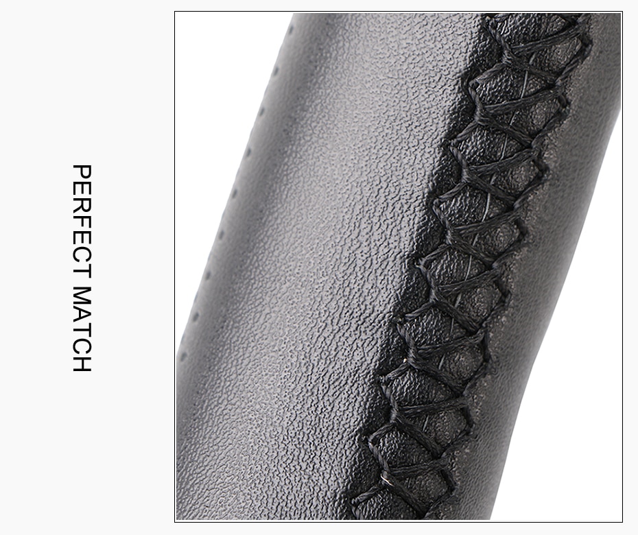 Genuine Leather Steering Wheel Cover