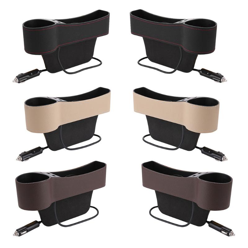 Universal Car Seat Gap Organizer with USB Charger
