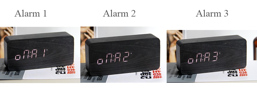 LED Digital Alarm Clock with Humidity and Temperature Sensors