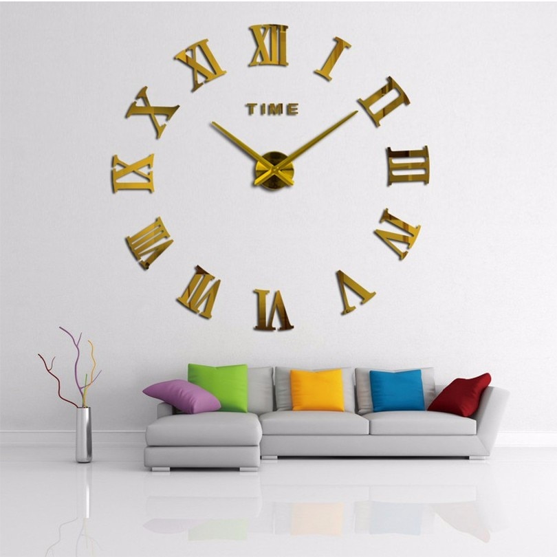 DIY Roman Numerals Wall Clock