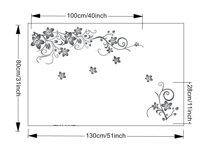 Romantic Sakura Flower Wall Sticker