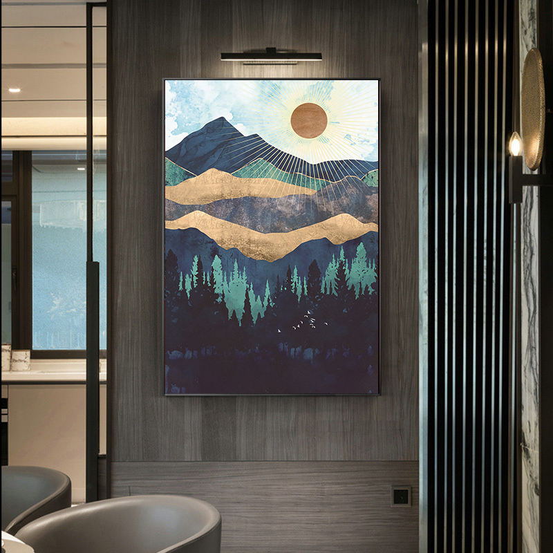 Color Block Landscape Canvas Poster