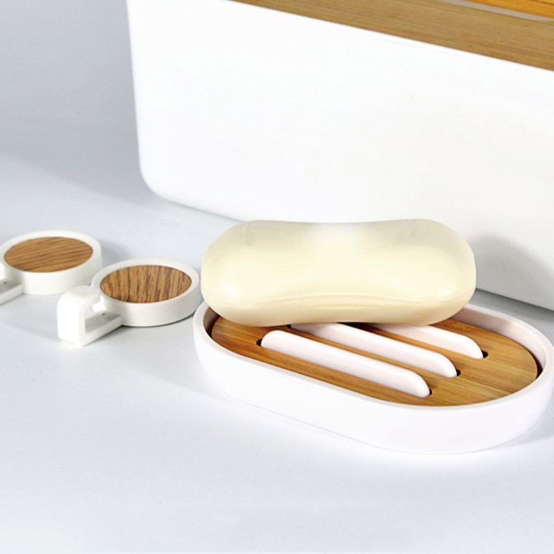 Natural Bamboo Soap Dish with Lid