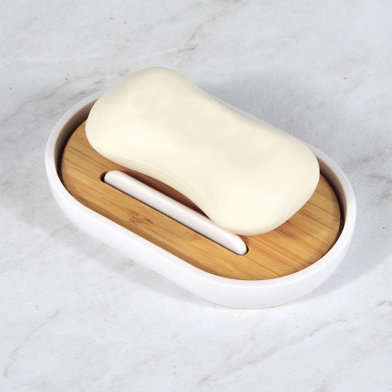 Natural Bamboo Soap Dish with Lid