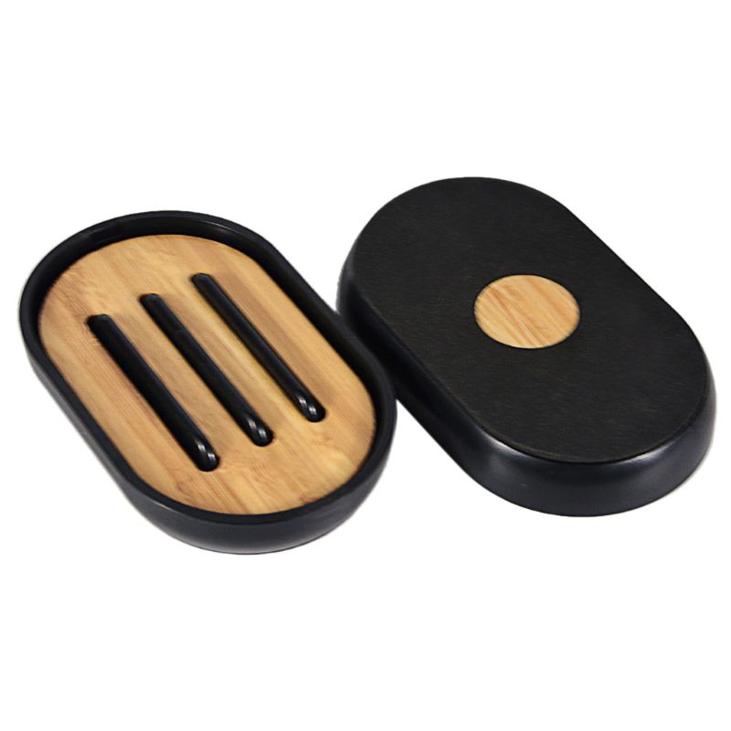 Natural Bamboo Soap Dish with Lid