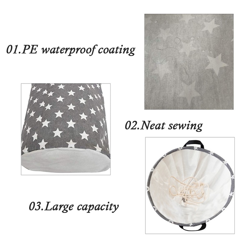 Star Print Laundry Basket