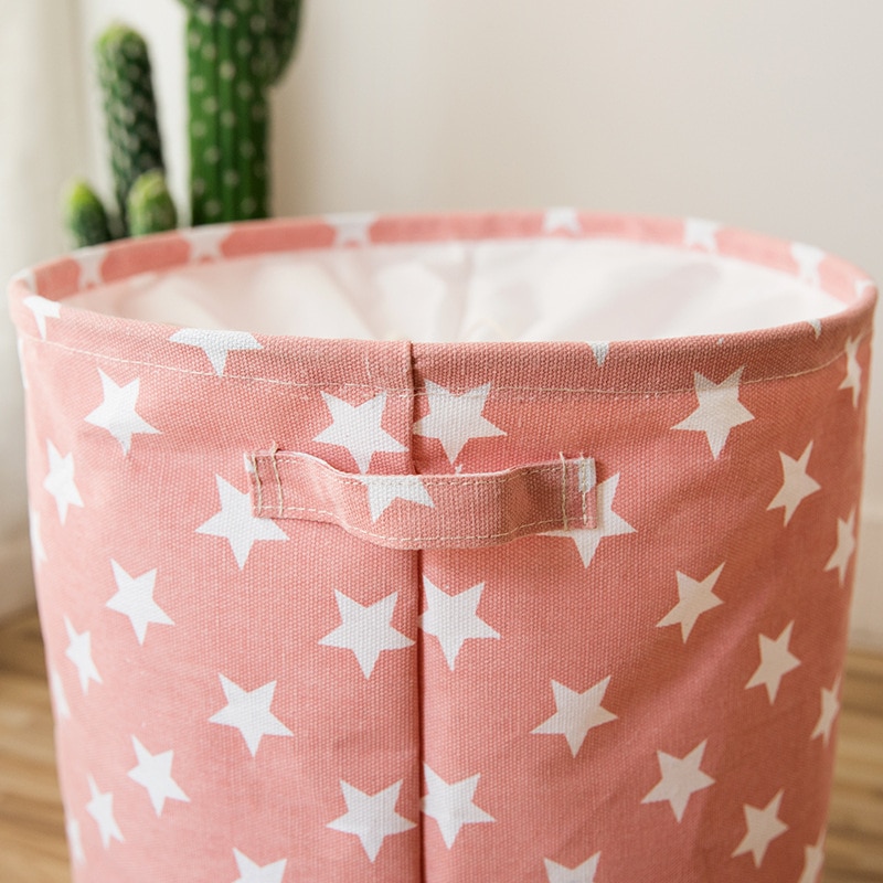 Star Print Laundry Basket