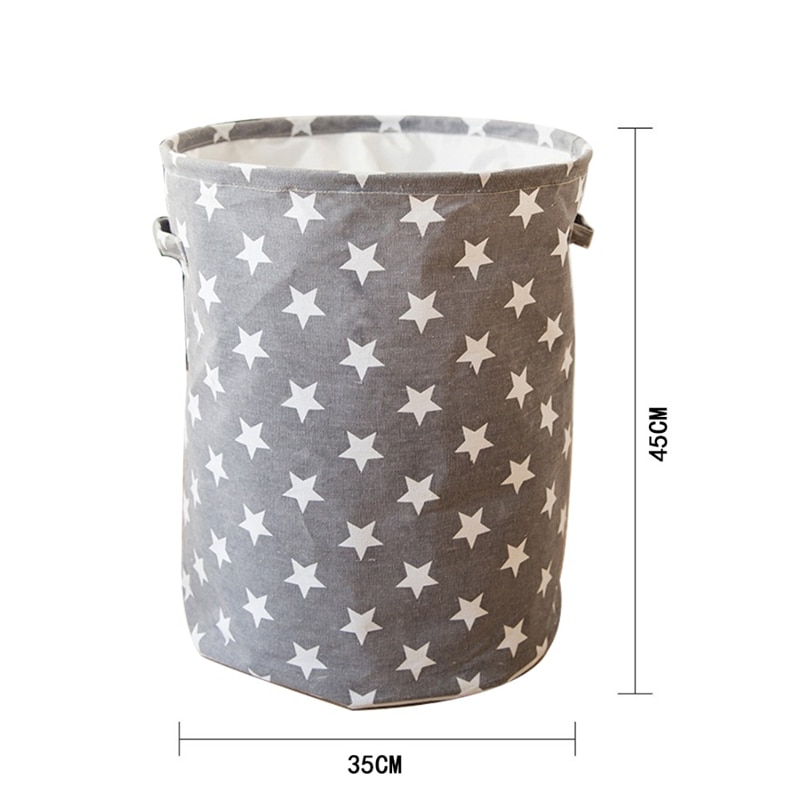 Star Print Laundry Basket