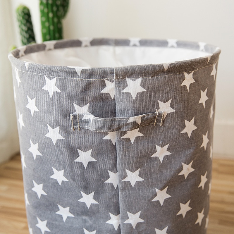 Star Print Laundry Basket