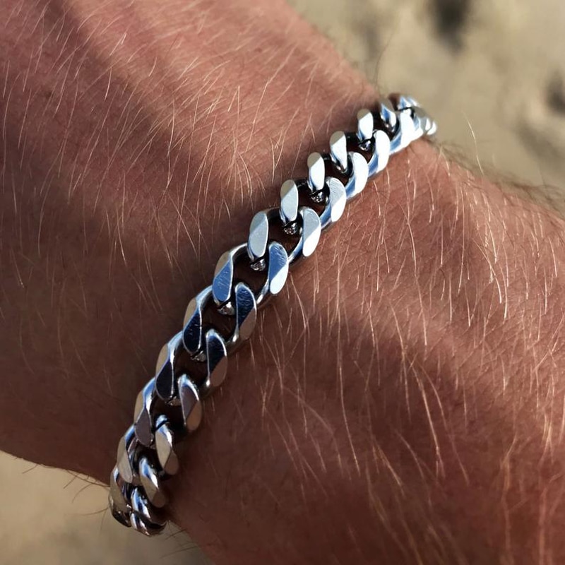 Classic Stainless Steel Chain Bracelet For Men