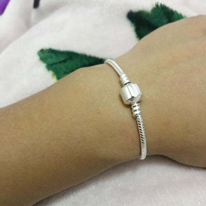 Women's 925 Sterling Silver Snake Chain Bracelet